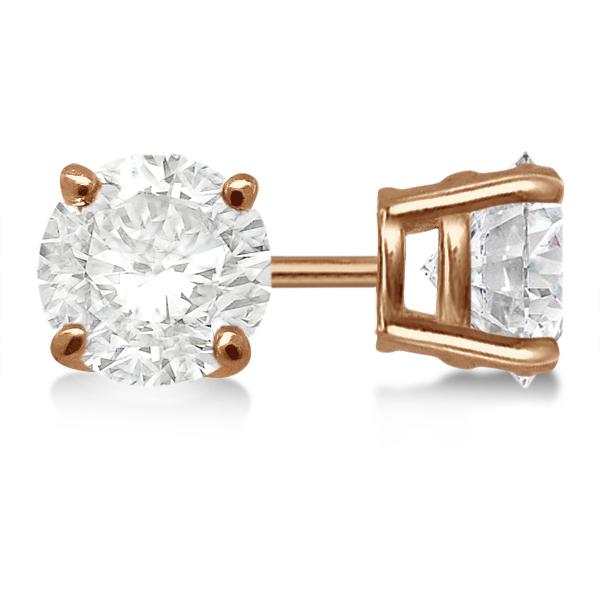 "Meet Me On Broadway" Rose Gold Diamond Simulant Earrings